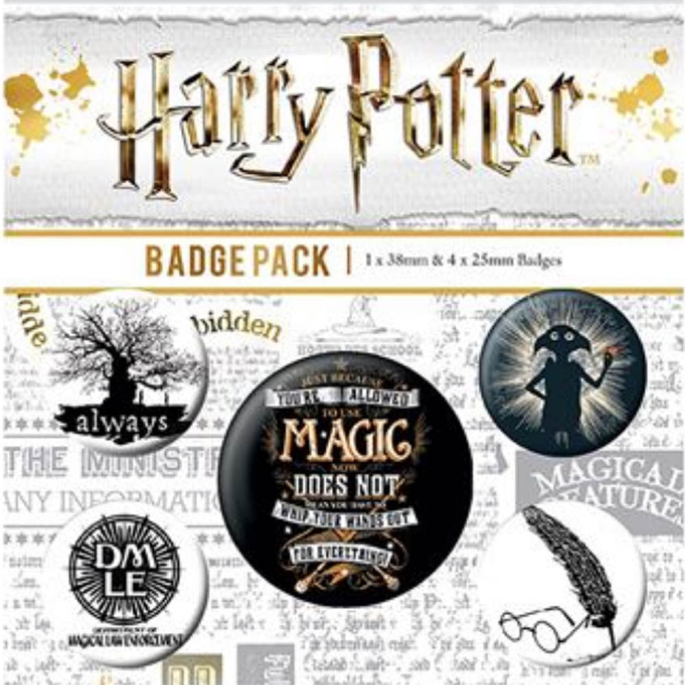 HARRY POTTER - (公開 25周年 ) - DEATHLY HALLOWS SYMBOLS / BADGE PACK